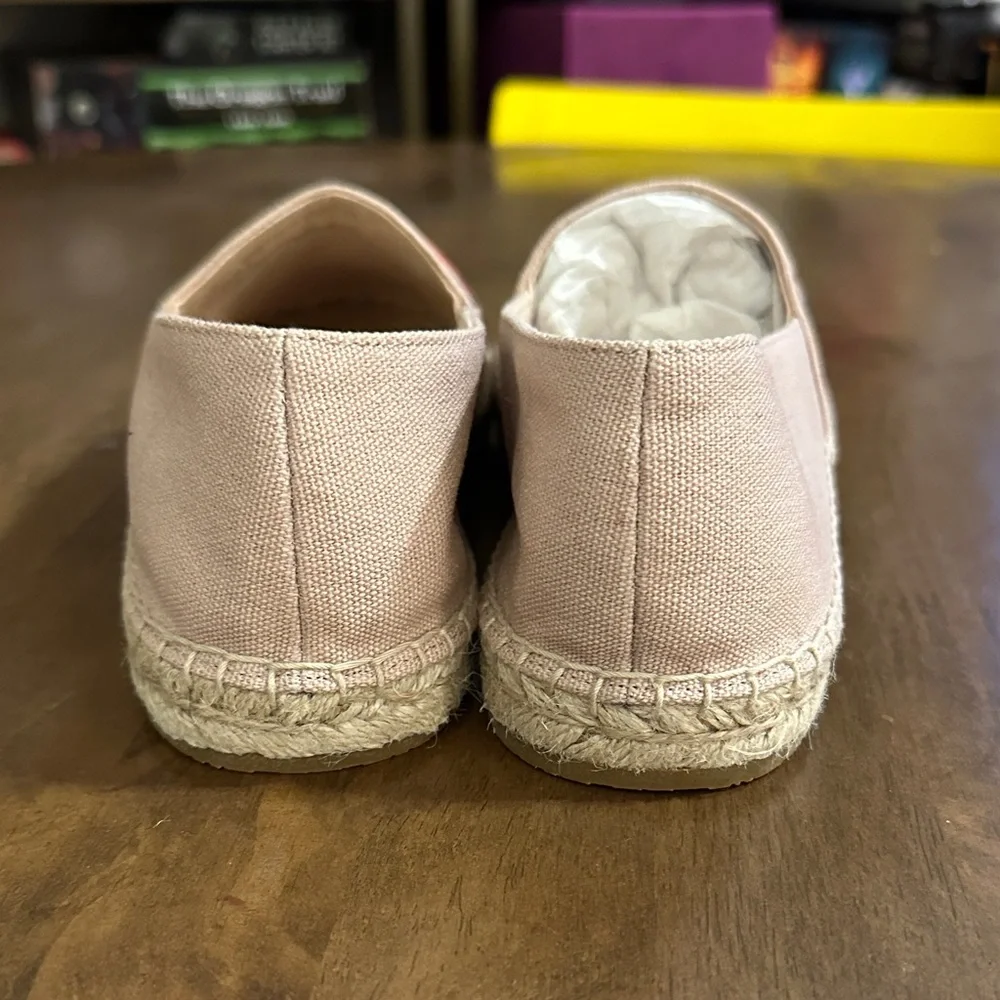 (NWOT) Kate Spade Beige Espadrilles with Orange and Red Details